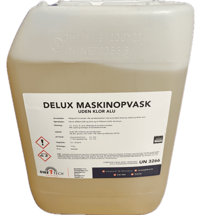Delux maskinopvask uden klor alu 12 kg