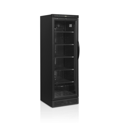 TEFCOLD CEV425 BLACK L/H Flaskekøleskab, venstrehængt dør