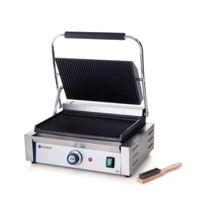 Kontaktgrill / Klemgrill “Panini”, single – Hendi, 2200W